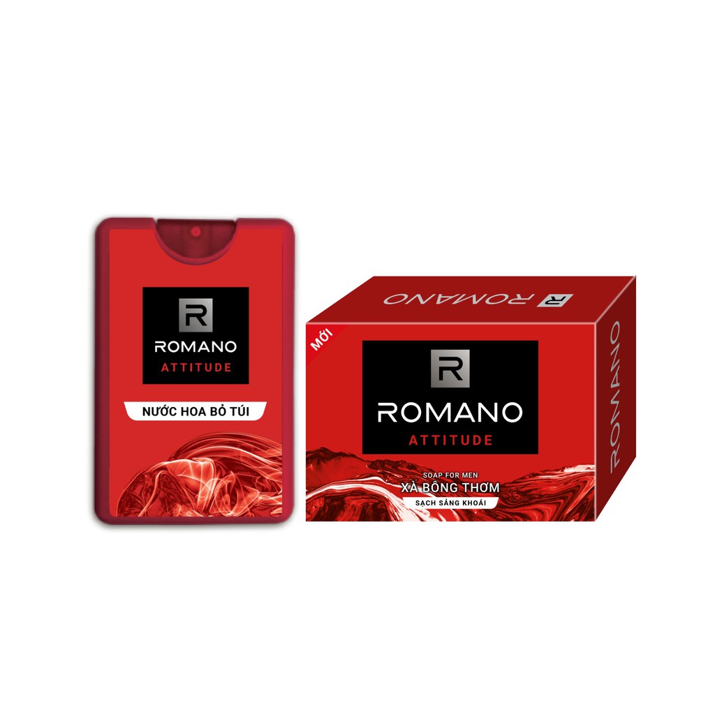 [Gift] Nước hoa bỏ túi Romano Attitude 18ml + Xà phòng Romano Attitude 90g